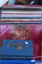 Good collection of vinyl LP records to include: Rod Stewart, Beach Boys, Elton John, Phil Collins,
