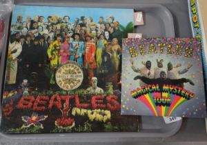 The Beatles 'Sgt. Peppers Lonely Hearts Club Band' vinyl record (PMC 7027), first pressing with