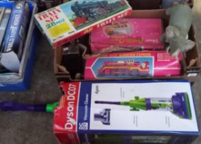 Box of assorted books, mainly South Wales subjects, transport etc. together with a box of children's