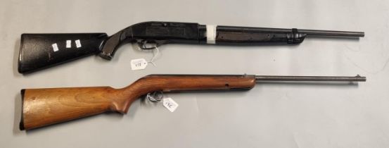 Crosman 766 .77 repeat action air gun and vintage .22 break action air rifle. OVER 18'S ONLY. (2) (
