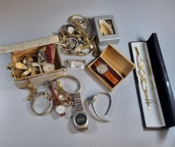 Large collection of vintage and other wristwatches to include: Polo Franchi, Egona, Timex etc. (B.P.