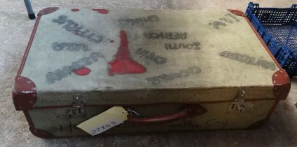 Vintage suitcase of Military interest. (B.P. 21% + VAT)