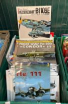 Box of German, Soviet and Italian aircraft modelling books and magazines. (B.P. 21% + VAT)