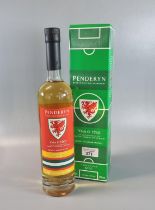 Bottle of Penderyn Single Malt Welsh Whisky, 'Ymar O Hyd' Icons of Wales No. 10 in original box.