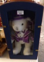 A Lee Capozzi Special Edition Millennium Keepsake teddy bear in original suitcase style case. (B.