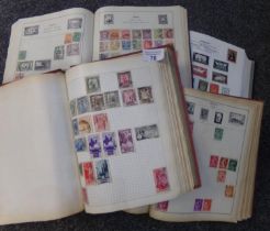 All World collection of stamps in four albums including two old Stanley Gibbons Strand Albums,