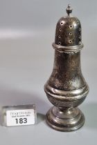 Silver sugar sifter with loaded base. 3.89 troy oz approx. (B.P. 21% + VAT)