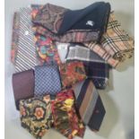 Collection of vintage designer fashion accessories to include: silk Christian Dior Monsieur ties
