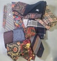 Collection of vintage designer fashion accessories to include: silk Christian Dior Monsieur ties