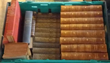 Box of assorted older books, to include: 'Harmsworth History of the World' in quarter calf, 'Tract
