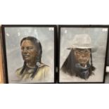 Roger Williams (20th century), portraits of indigenous North Americans entitled 'Proud' and '