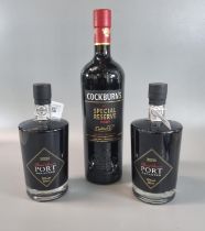 Bottle of Cockburn's No 1 Special Reserve Port, 100cl. 20% vol. together with two Marks & Spencer'