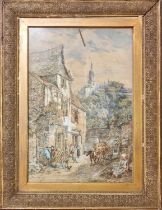 John Burgess (British 1814-1874), '2 St. Leonard, Fougeres, Brittany', signed and labelled verso,