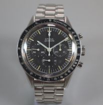 Omega Speedmaster 'Pre Moon' professional chronograph stainless steel diver's style wristwatch,