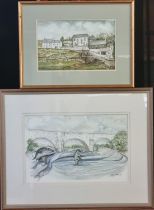 Harvey Thomas (Welsh, died 2017), group of watercolour studies, all signed by the Artist, local