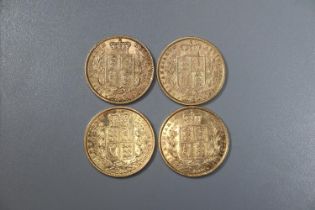 Four Victorian gold full Sovereigns dated 1848, 1849, 1850 and 1851. (4) (B.P. 21% + VAT)