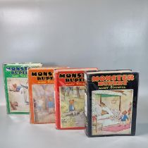 Tourtel, Mary, 'Monster Rupert', four hardback books with plastic dust jackets dated 1931, 1932,