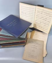 Large collection of ephemera and hand written musical scores by and relating to the prominent