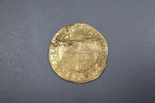 James I (1603-1625), hammered gold Crown of ten shillings. 2.5g approx. (B.P. 21% + VAT)