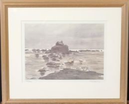 After Sir John 'Kyffin' Williams RA KBE (Welsh 1918-2006), St Cwyfans Church, limited edition