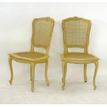 A pair of Louis XV style chairs