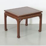 A mahogany side table