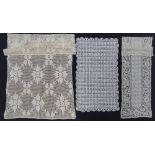 A collection of Cypriot rectangular hand crocheted table mats / runners.