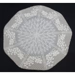 A Cypriot hand crocheted tablecloth