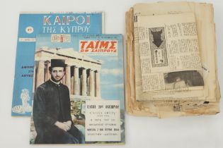 Quantity of Greek newspapers and magazines