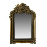 A carved giltwood mirror