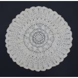 A Cypriot hand knitted tablecloth