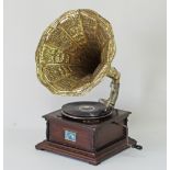 A 20th century wind up gramophone