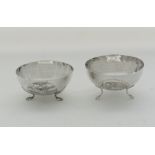 A pair of Cypriot silver bowls