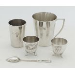A collection of Cypriot silver Christening gifts