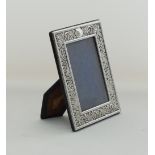 A silver plated picture frame