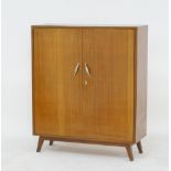 A Cypriot veneered plywood shelf cabinet