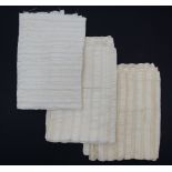 Three Cypriot ivory hand loom sheets