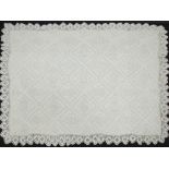 A spectacular Cypriot hand crocheted white cotton throw