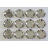 A set of twelve Cypriot silver dishes by G. Stephanides