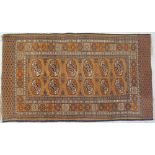 A Bokhara carpet with geometric pattern