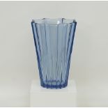 A blue Art Glass vase