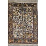 A very fine Persian / Iranian silk carpet