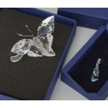 Two pieces of Swarovski crystals