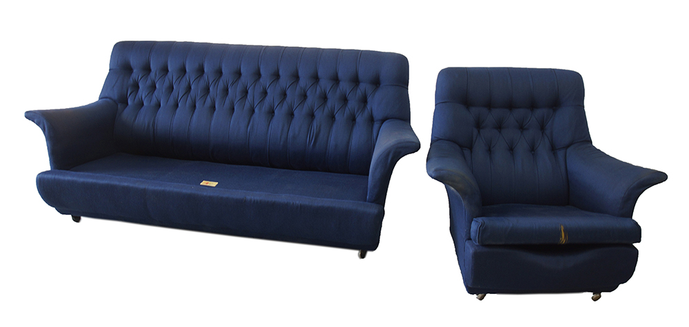 G-Plan three seater couch and an armchair - Image 2 of 5