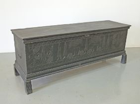 Cypriot carved dowry chest