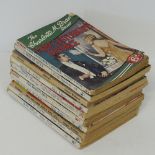 A collection of paper back English books.