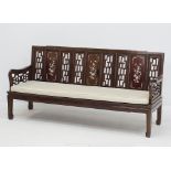 Chinese style open settee