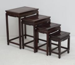 Chinese style nest of side tables