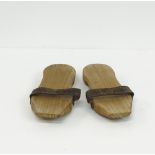 Vintage wooden slippers