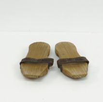 Vintage wooden slippers